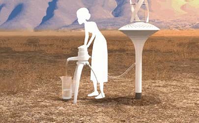 可在空气中取水的设备 缓解缺水地区饮水问题