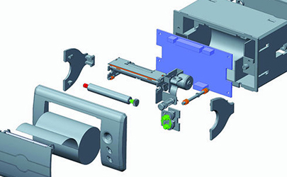 微型打印机结构设计-武汉仪器仪表结构设计