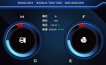 武汉工程机械车载控制屏UI交互设计
